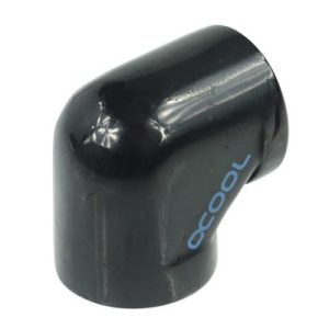 Alphacool L-connector G1/4 Male to G1/4 Female - Deep Black