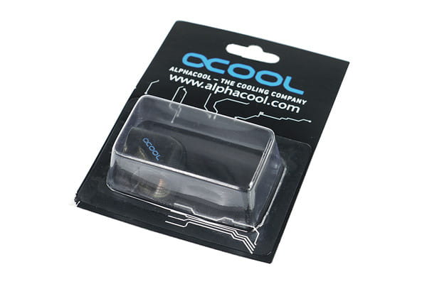 Alphacool L-connector G1/4 Male to G1/4 Female - Deep Black