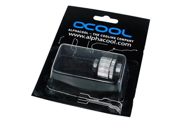 Alphacool 35mm Rotary Extender G1/4 Male to G1/4 Male - Chrome