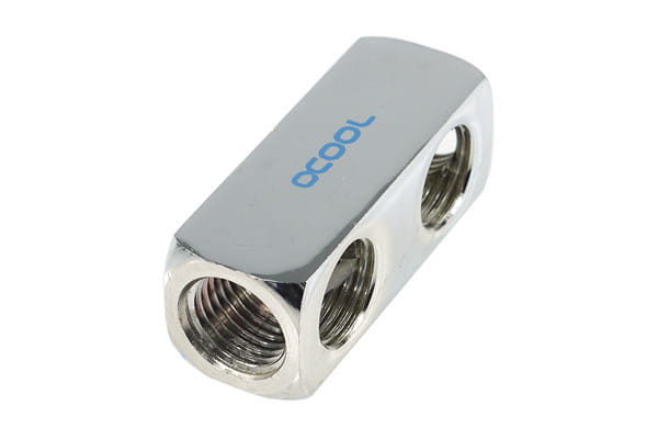 Alphacool 5-way G1/4 Male Connection Terminal – Chrome