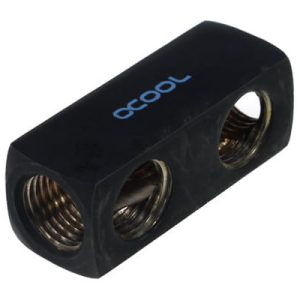 Alphacool 5-way G1/4 Male Connection Terminal - Deep Black : image 1