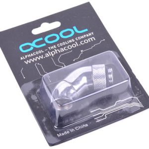 Alphacool angled adaptor double 45degree Rotary G1/4inch Male to G1/4inch Male - Chrome