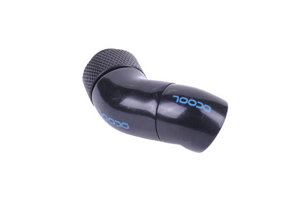Alphacool angled adaptor double 45degree Rotary G1/4inch Male to G1/4inch Male – Deep Black