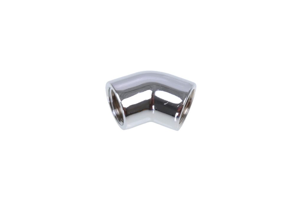 Alphacool L-connector 45degree G1/4 Male to G1/4 Male - Chrome : image 1