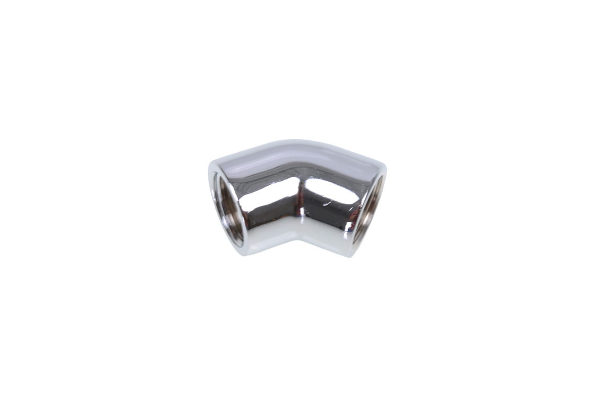 Alphacool L-connector 45degree G1/4 Male to G1/4 Male - Chrome : image 1
