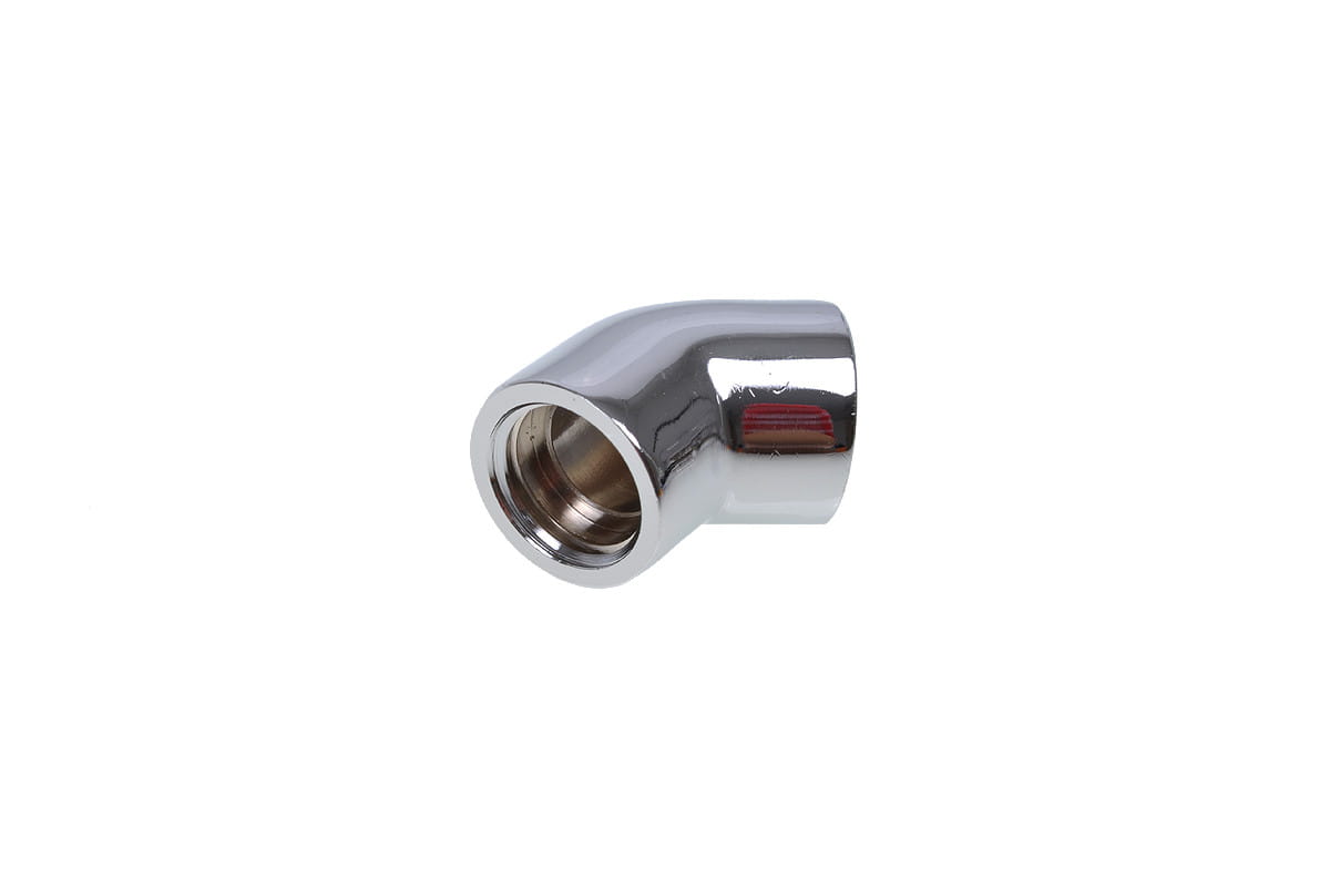 Alphacool L-connector 45degree G1/4 Male to G1/4 Male - Chrome : image 2