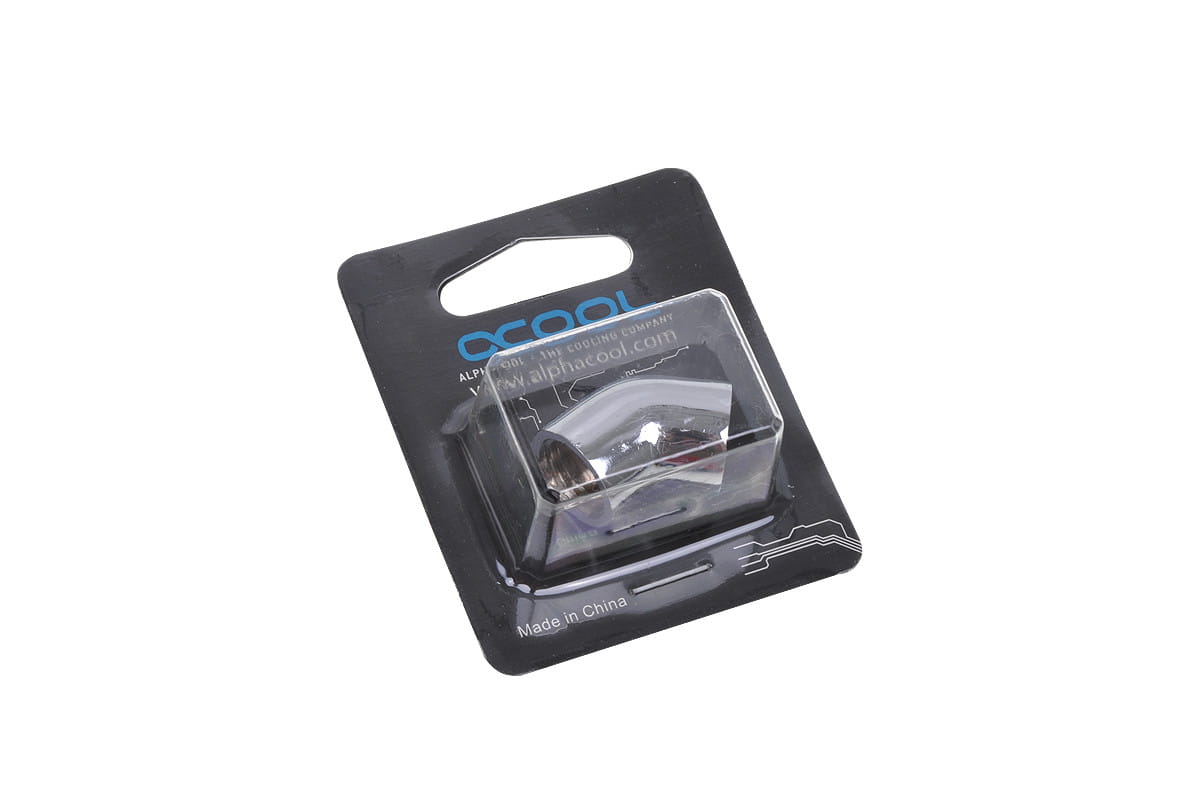 Alphacool L-connector 45degree G1/4 Male to G1/4 Male - Chrome : image 3