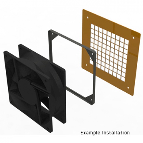 Vibration damper 120mm Fan Black