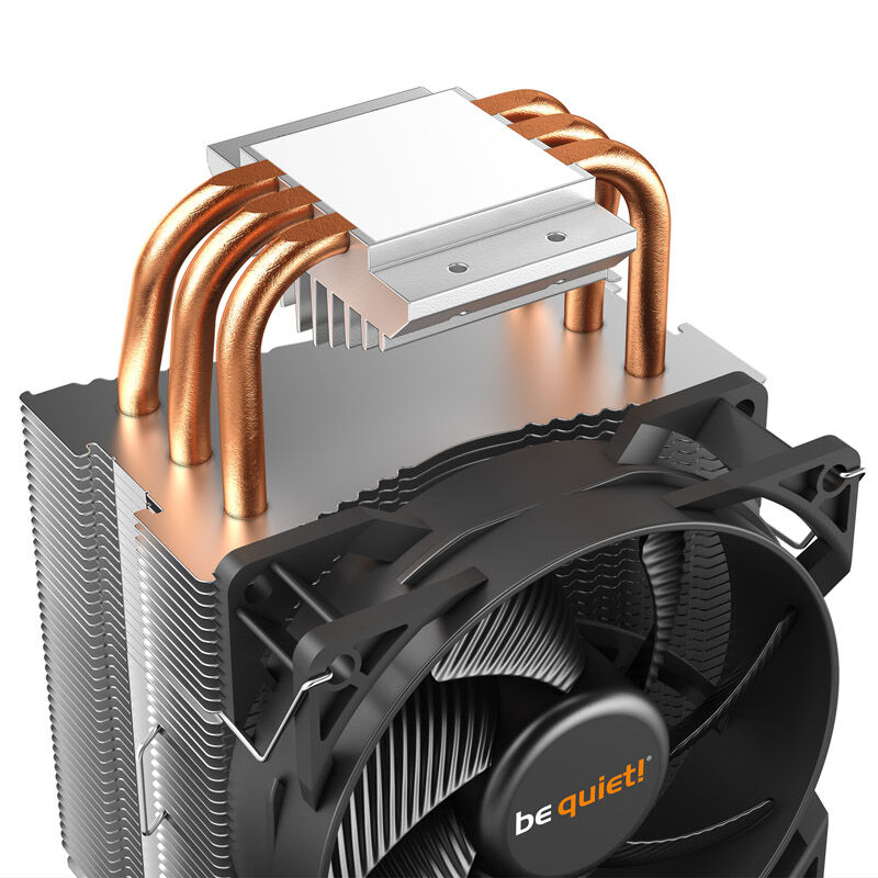 be quiet! Pure Rock Slim 2 CPU cooler - 92mm, silver / black