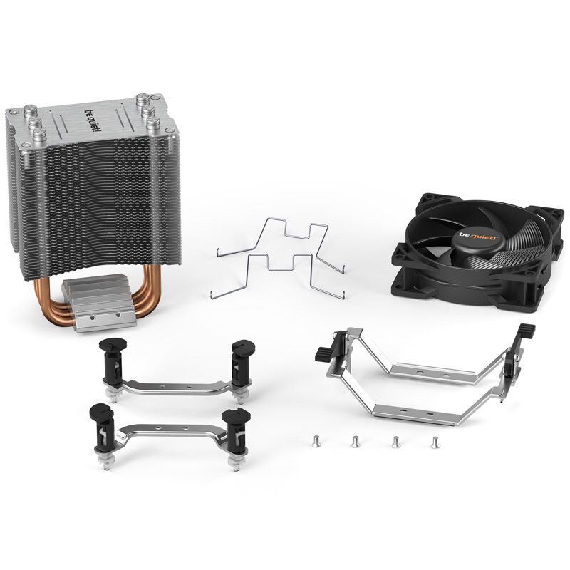 be quiet! Pure Rock Slim 2 CPU cooler - 92mm, silver / black