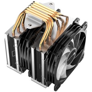 Jonsbo CR-2000 GT CPU cooler dual tower, ARGB - 2x 120mm, black : image 3