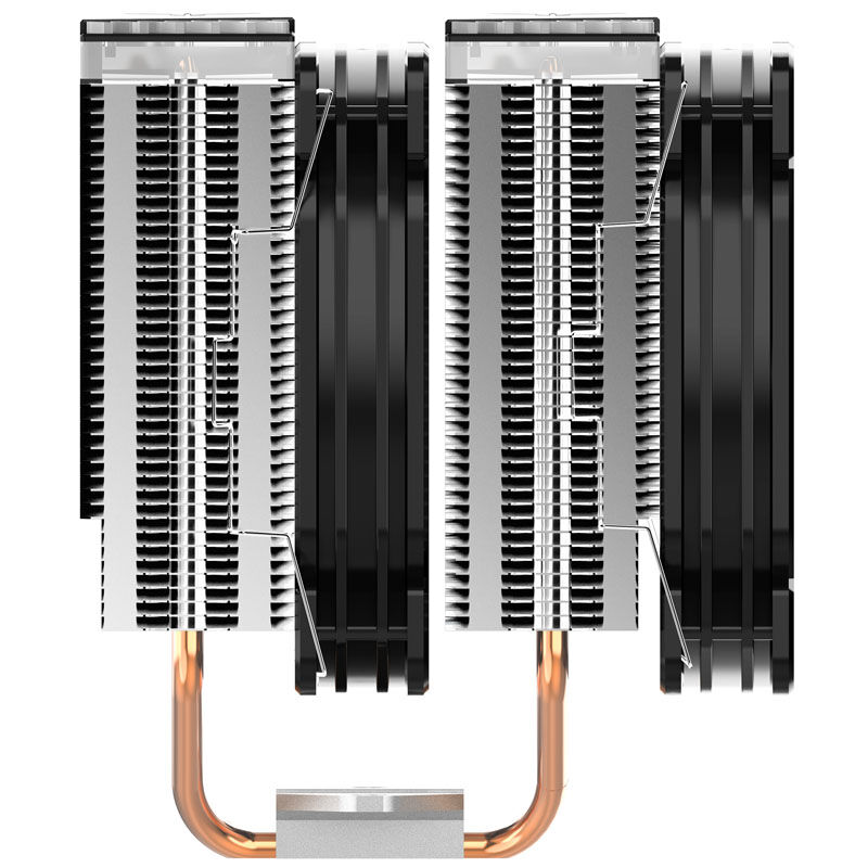 Jonsbo CR-2000 GT CPU cooler dual tower, ARGB - 2x 120mm, black : image 2