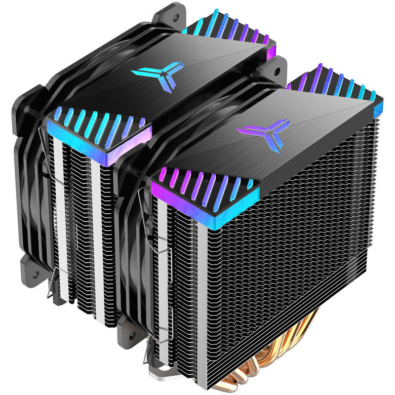 Jonsbo CR-2000 GT CPU cooler dual tower, ARGB - 2x 120mm, black : image 6
