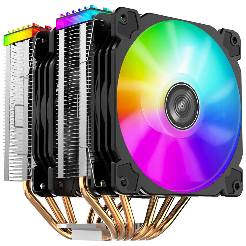 Jonsbo CR-2000 GT CPU cooler dual tower, ARGB - 2x 120mm, black : image 1