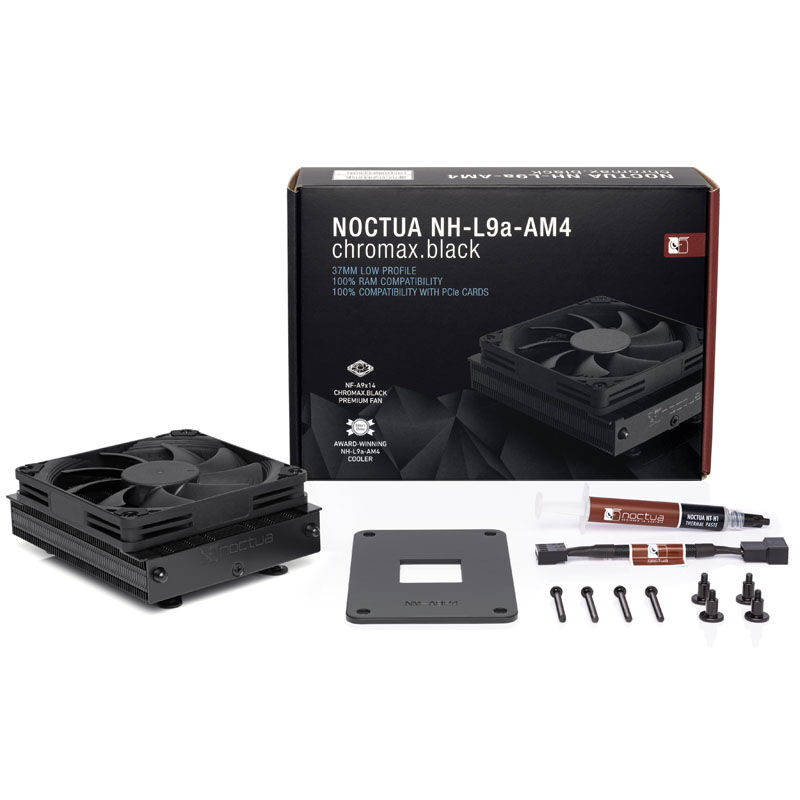Noctua NH-L9a-AM4 chromax.black low profile CPU cooler - 92mm : image 4