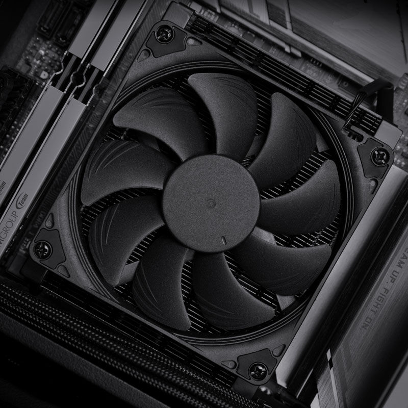 Noctua NH-L9a-AM4 chromax.black low profile CPU cooler - 92mm : image 3