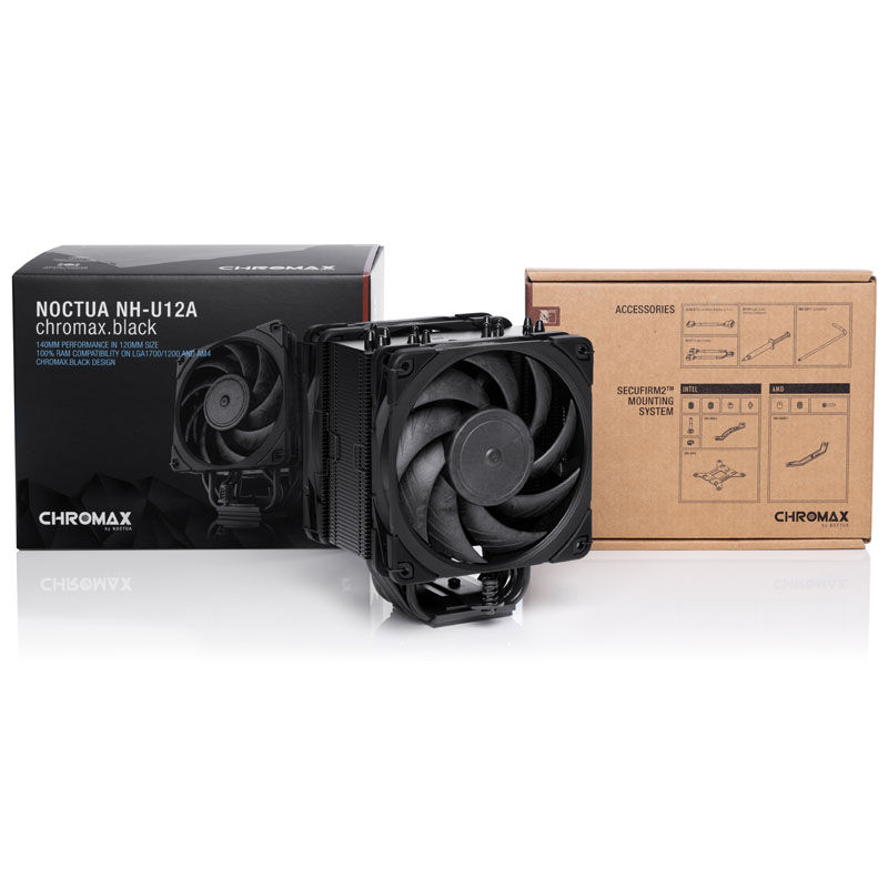 Noctua U12A chromax.black CPU cooler - 120mm