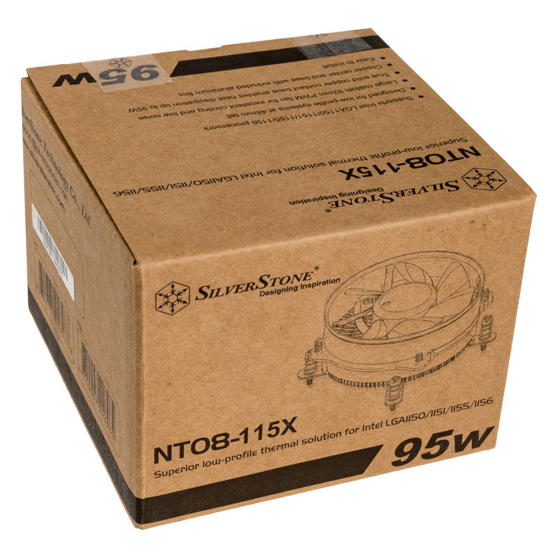 Silverstone Nitrogon NT08-115X-V2 CPU Cooler, PWM - 92mm