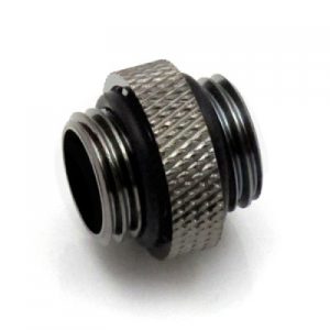 XSPC G1/4 5mm Male to Male Fitting - Black Chrome