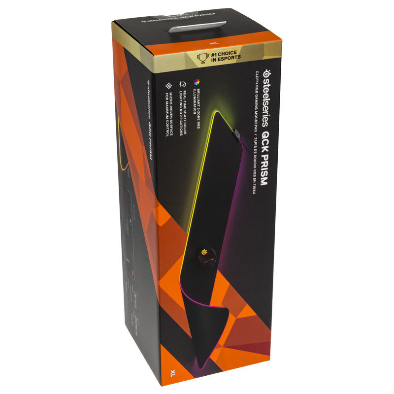 SteelSeries QcK Prism Cloth RGB Gaming Mouse Pad - XL