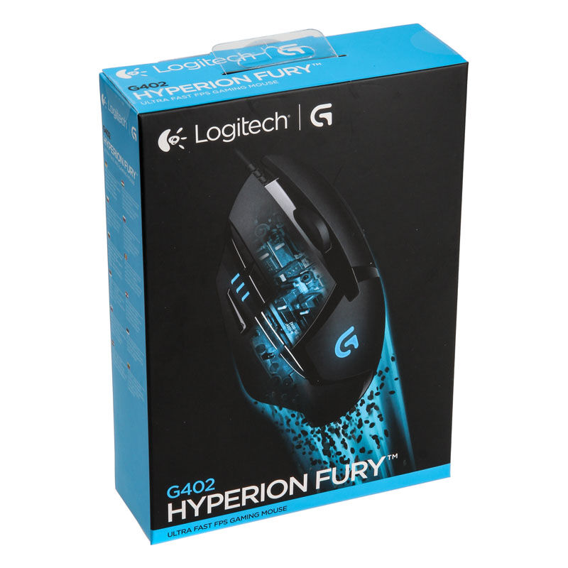 Logitech G402 Gaming Mouse Hyperion Fury - black / blue