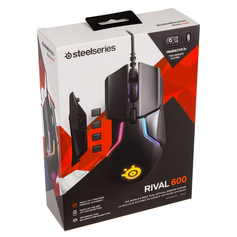 SteelSeries Rival 600 Gaming Mouse - Black