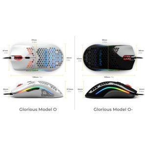 Glorious PC Gaming Race Model O-(minus) gaming mouse - black, glossy