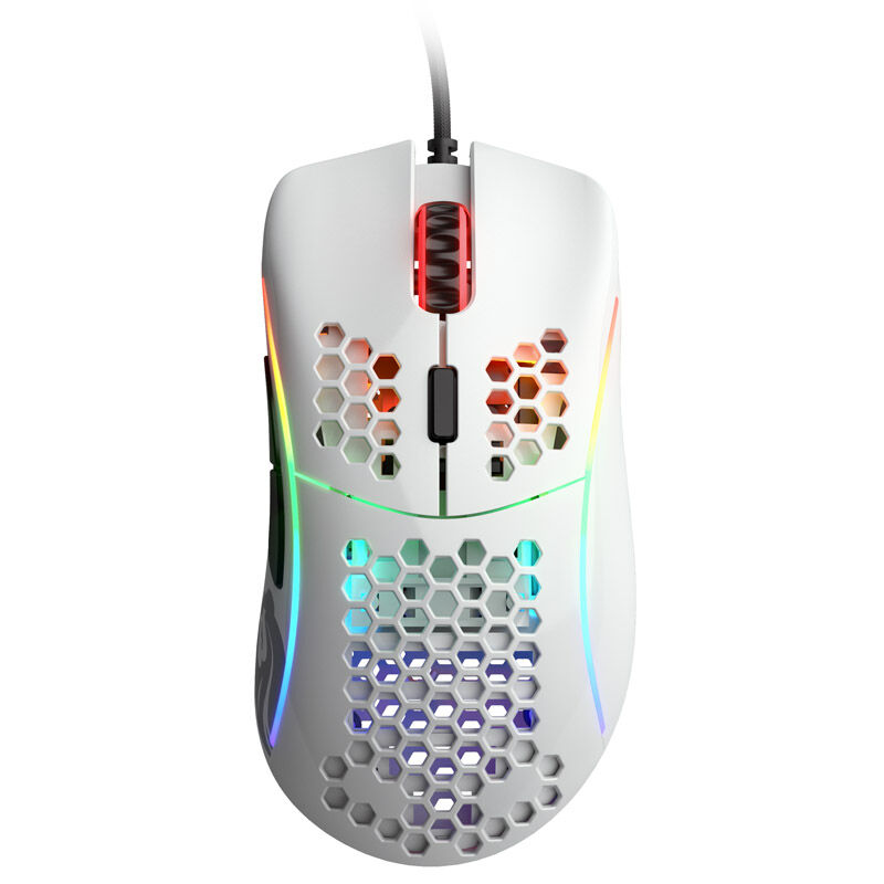 Glorious PC Gaming Race Model D gaming mouse - white, glossy