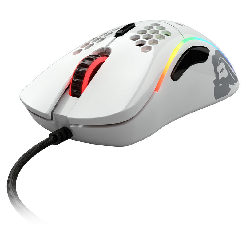 Glorious PC Gaming Race Model D gaming mouse - white, glossy