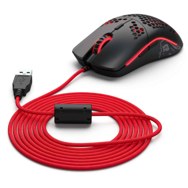 Glorious PC Gaming Race Ascended Cable V2 - Crimson Red
