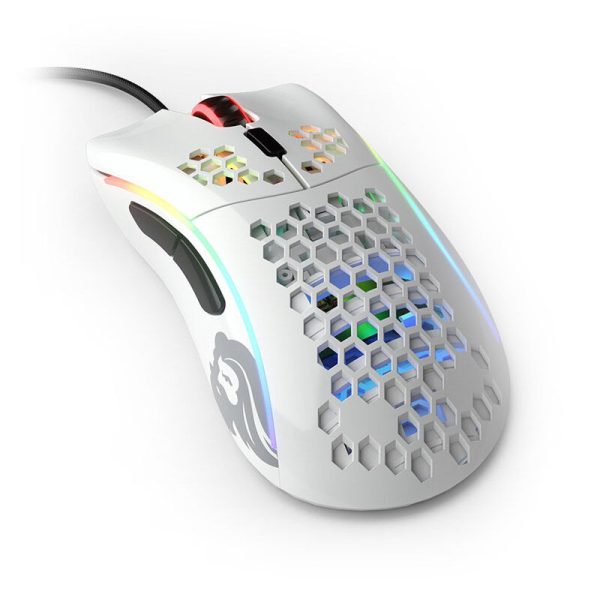 Glorious PC Gaming Race Model D gaming mouse – white, glossy