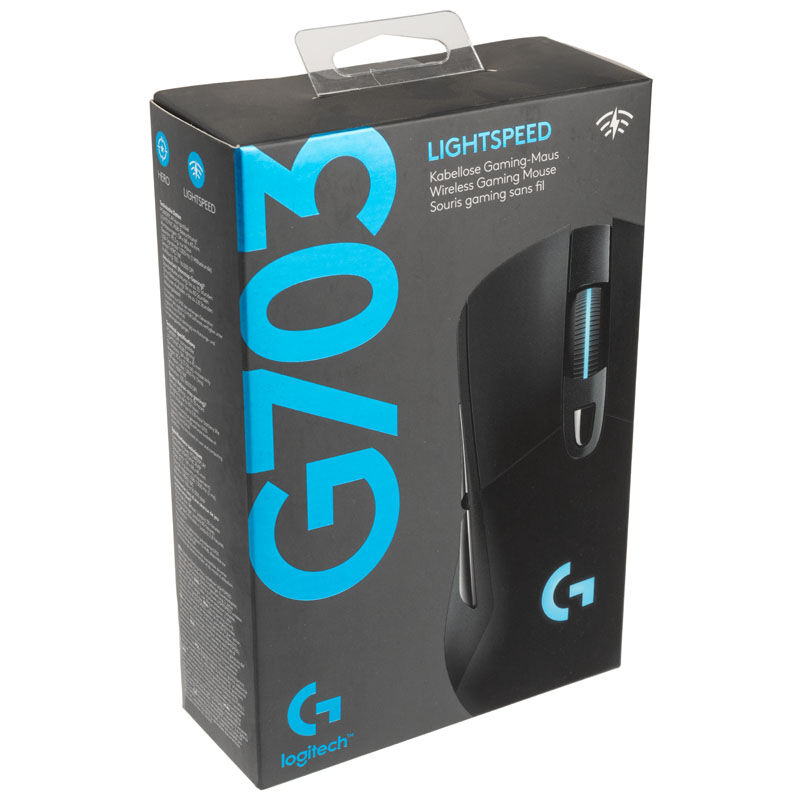 Logitech G703 Hero Lightspeed Gaming Mouse - Black