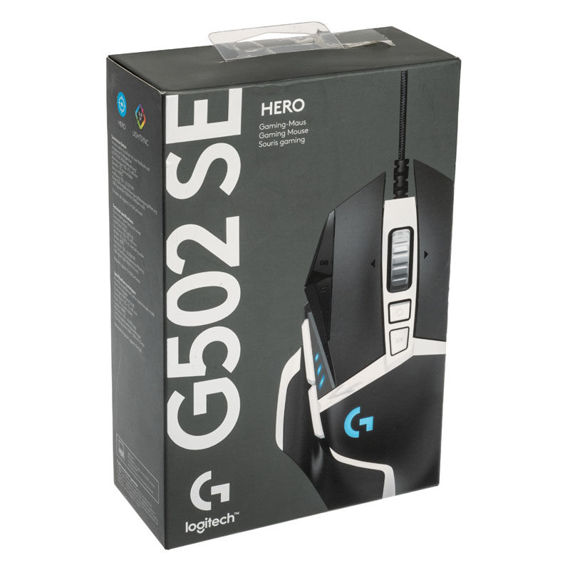 Logitech G502 SE Hero Gaming Mouse - Black / White
