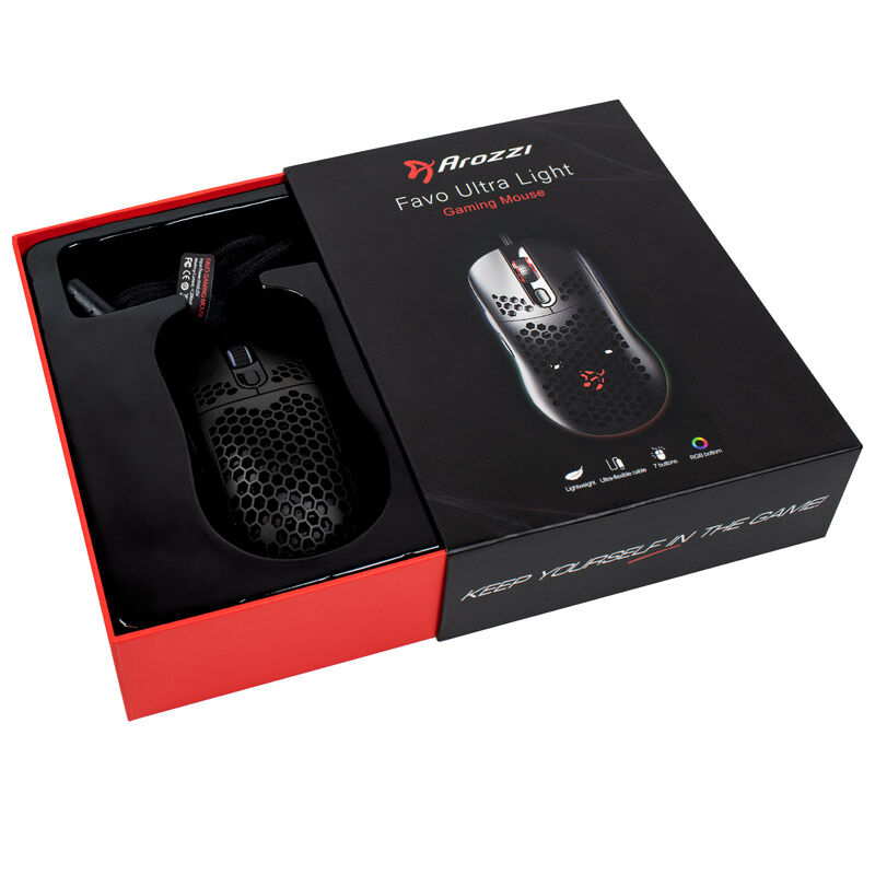 Arozzi Favo Ultra Light gaming mouse - black