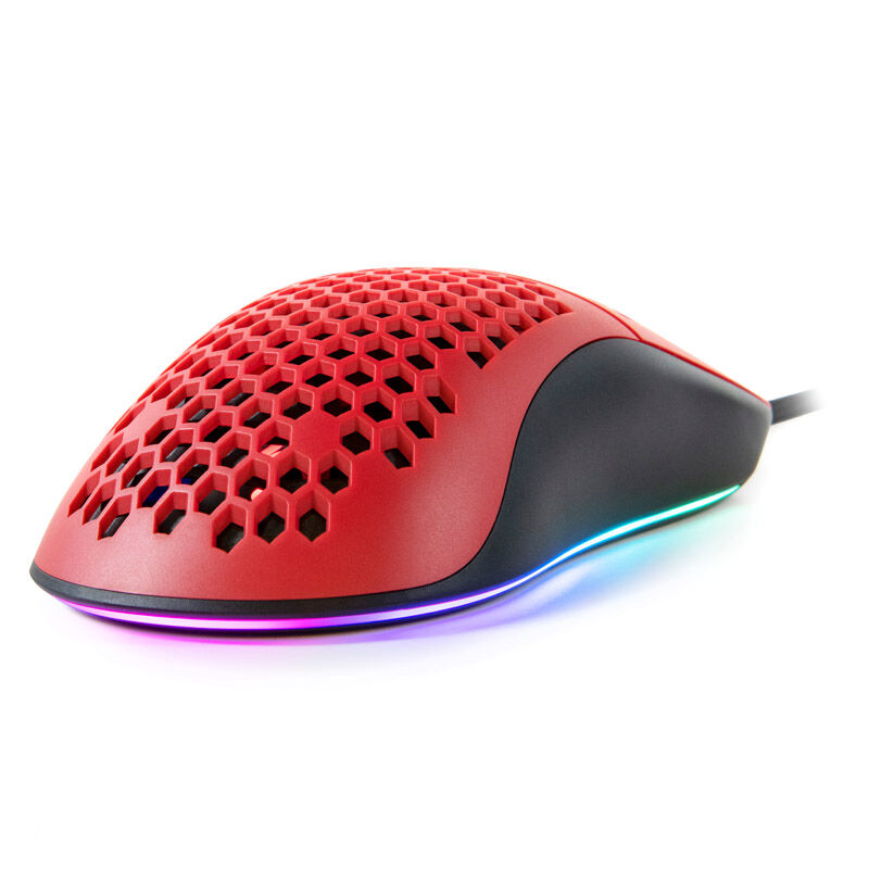 Arozzi Favo Ultra Light Gaming Mouse - black / red