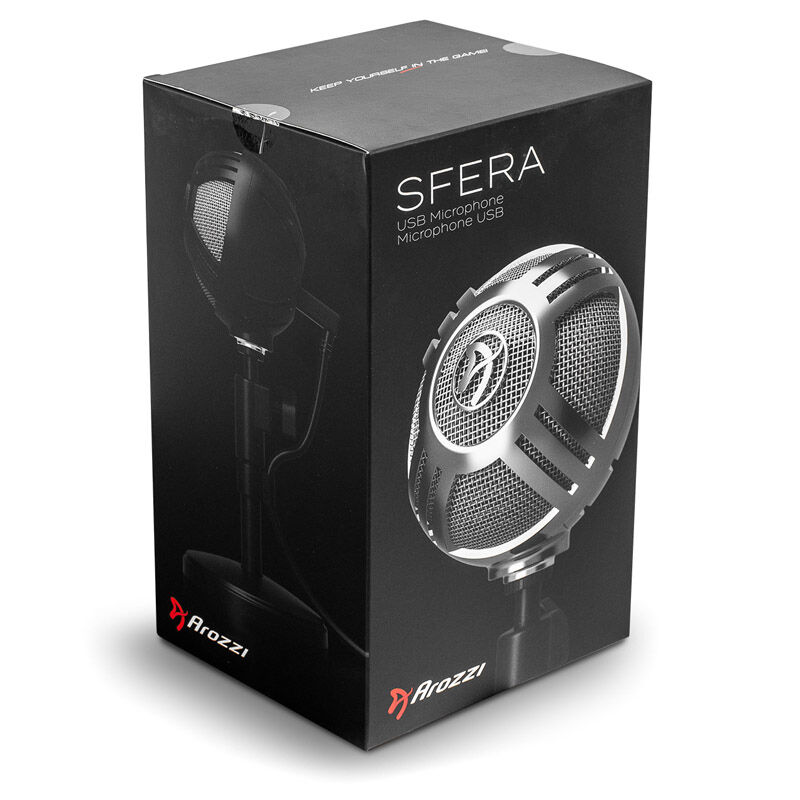 Arozzi Sfera table microphone, USB - white