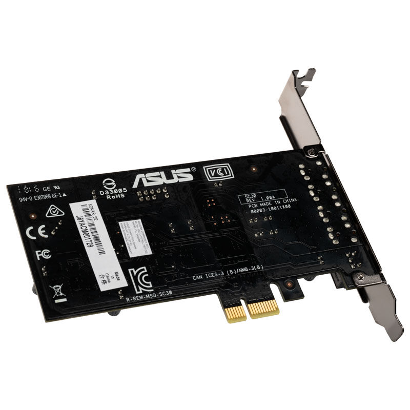 ASUS Xonar SE sound card, 5.1 channel surround, PCI-E x1