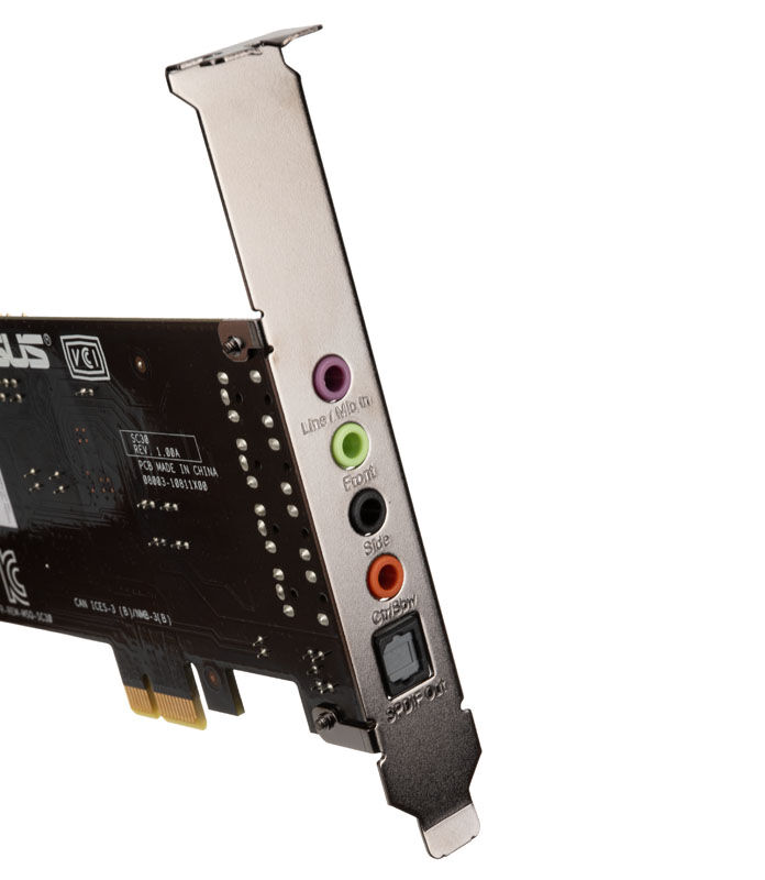 ASUS Xonar SE sound card, 5.1 channel surround, PCI-E x1