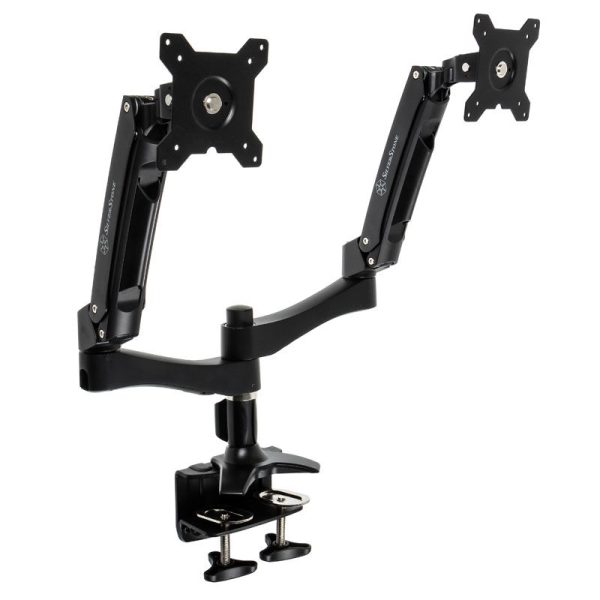 Silverstone SST-ARM22BC Dual Monitor Mount – black