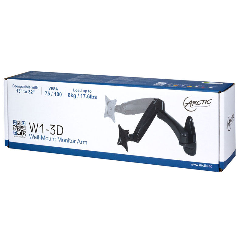 Arctic monitor bracket W1-3D, 3D-adjustable