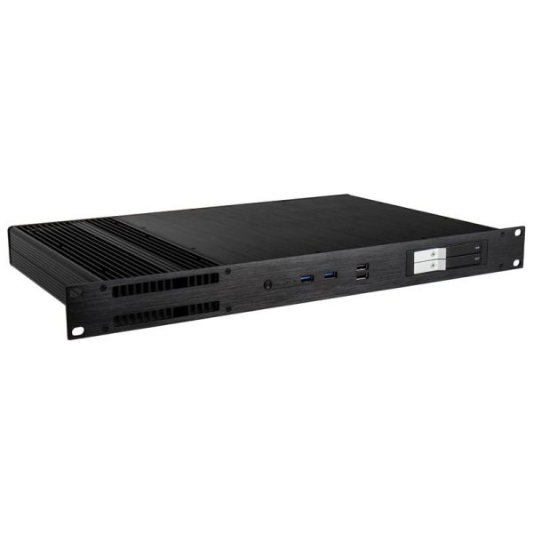 Akasa Galileo TU1 Thin-Mini-ITX 1U housing, OEM – black