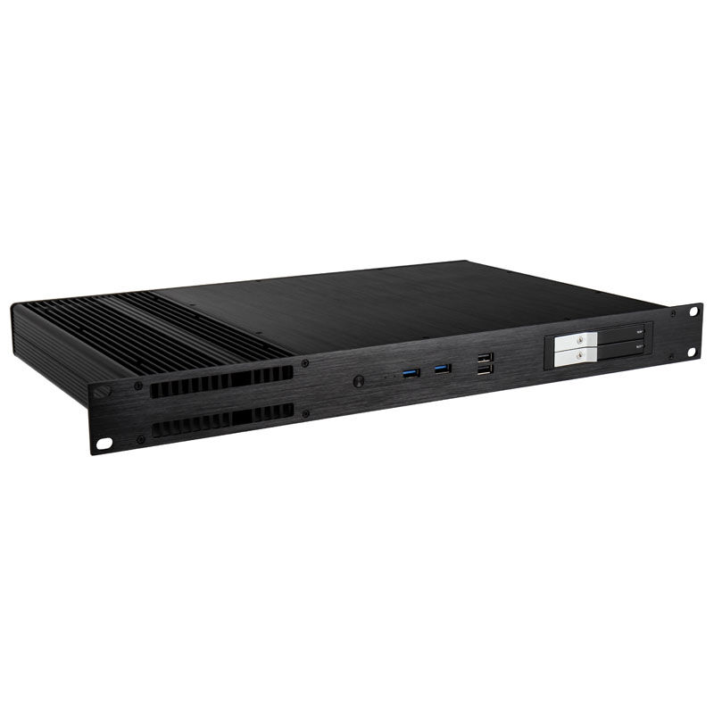 Akasa Galileo TU1 Thin-Mini-ITX 1U housing, OEM - black