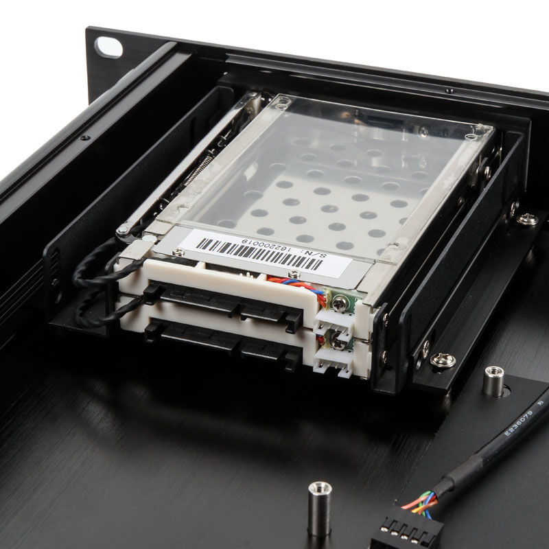 Akasa Galileo TU1 Thin-Mini-ITX 1U housing, OEM - black