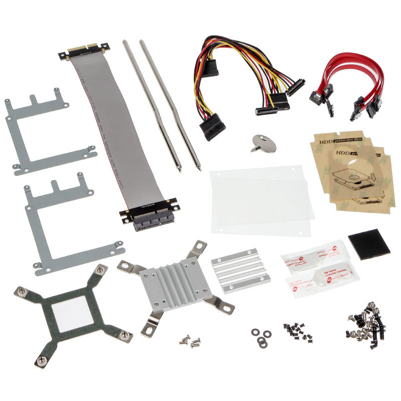 Akasa Galileo TU1 Thin-Mini-ITX 1U housing, OEM - black