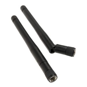 Akasa Omni-Directional Tri-Band WiFi Antenna - 2 Pack, Black