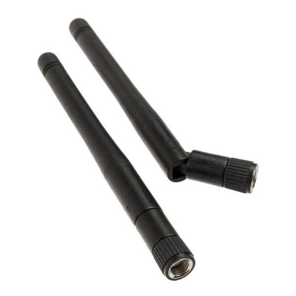Akasa Omni-Directional Tri-Band WiFi Antenna – 2 Pack, Black