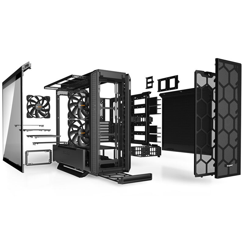 be quiet! Silent Base 802 Window Midi-Tower - Tempered Glass, black