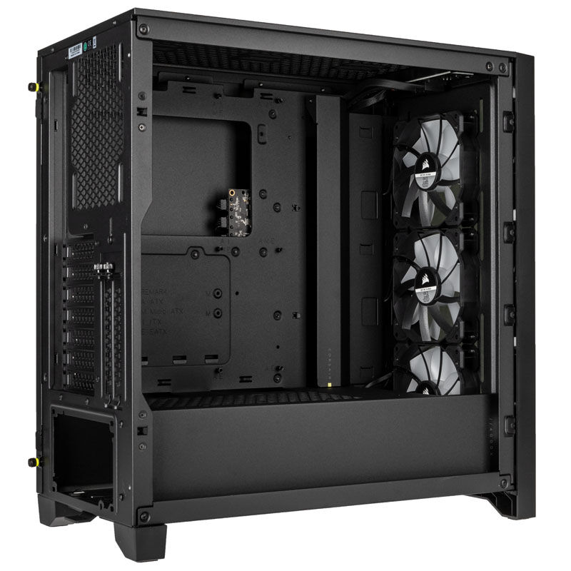 Corsair iCUE 4000X RGB Tempered Glass Midi-Tower - Black Window
