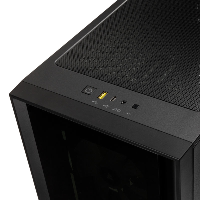 Corsair iCUE 4000X RGB Tempered Glass Midi-Tower - Black Window