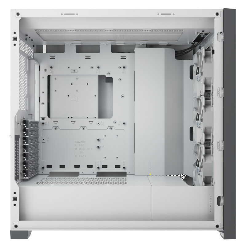 Corsair iCUE 5000X RGB Midi-Tower, Tempered Glass - white
